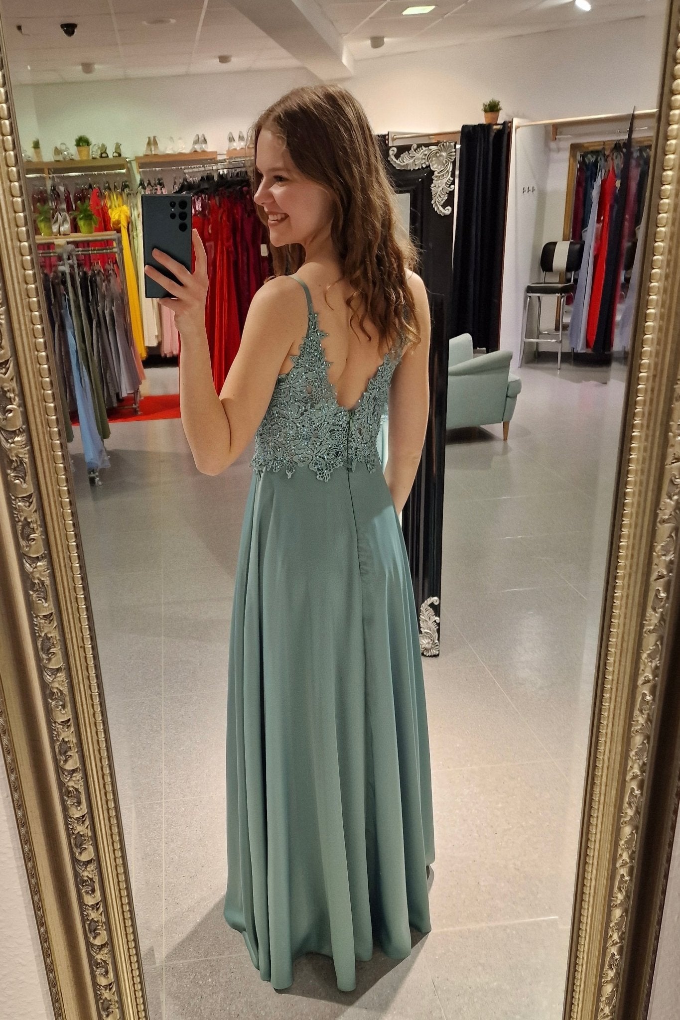 Abendkleid Emily, mint - Dein Kleiderladen