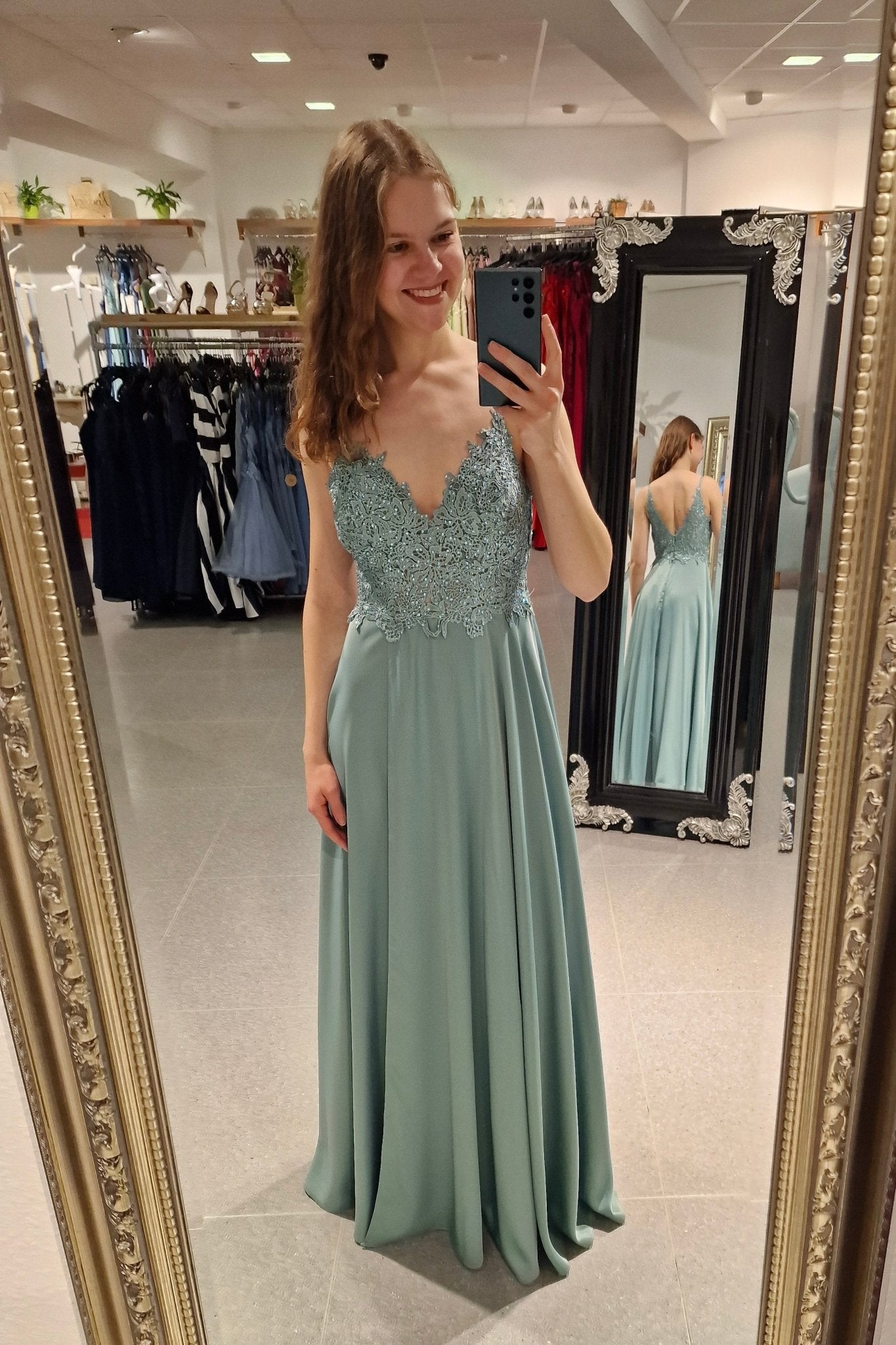 Abendkleid Emily, mint - Dein Kleiderladen