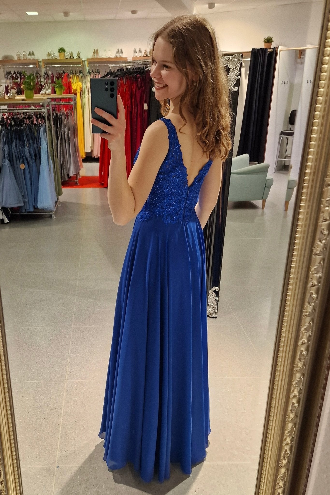 Abendkleid Lea, royalblau - Dein Kleiderladen