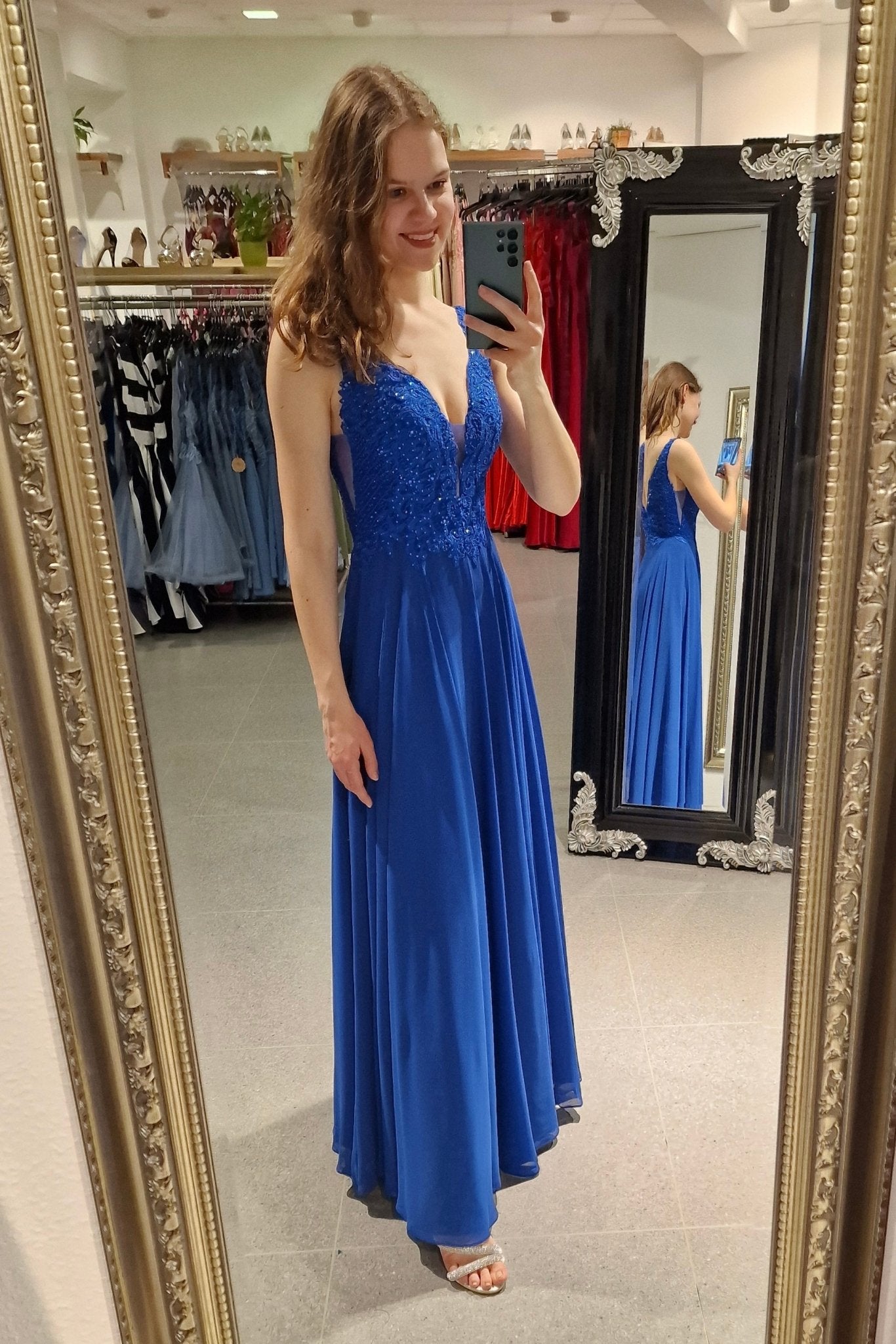 Abendkleid Lea, royalblau - Dein Kleiderladen