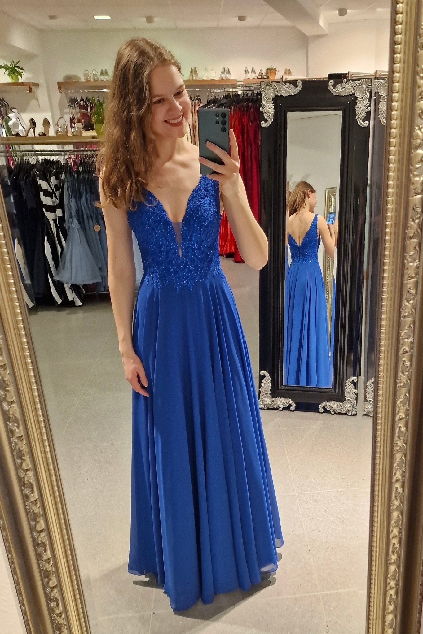 Abendkleid Lea, royalblau - Dein Kleiderladen