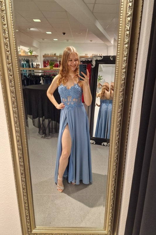 Abendkleid Nele, blau - Dein Kleiderladen