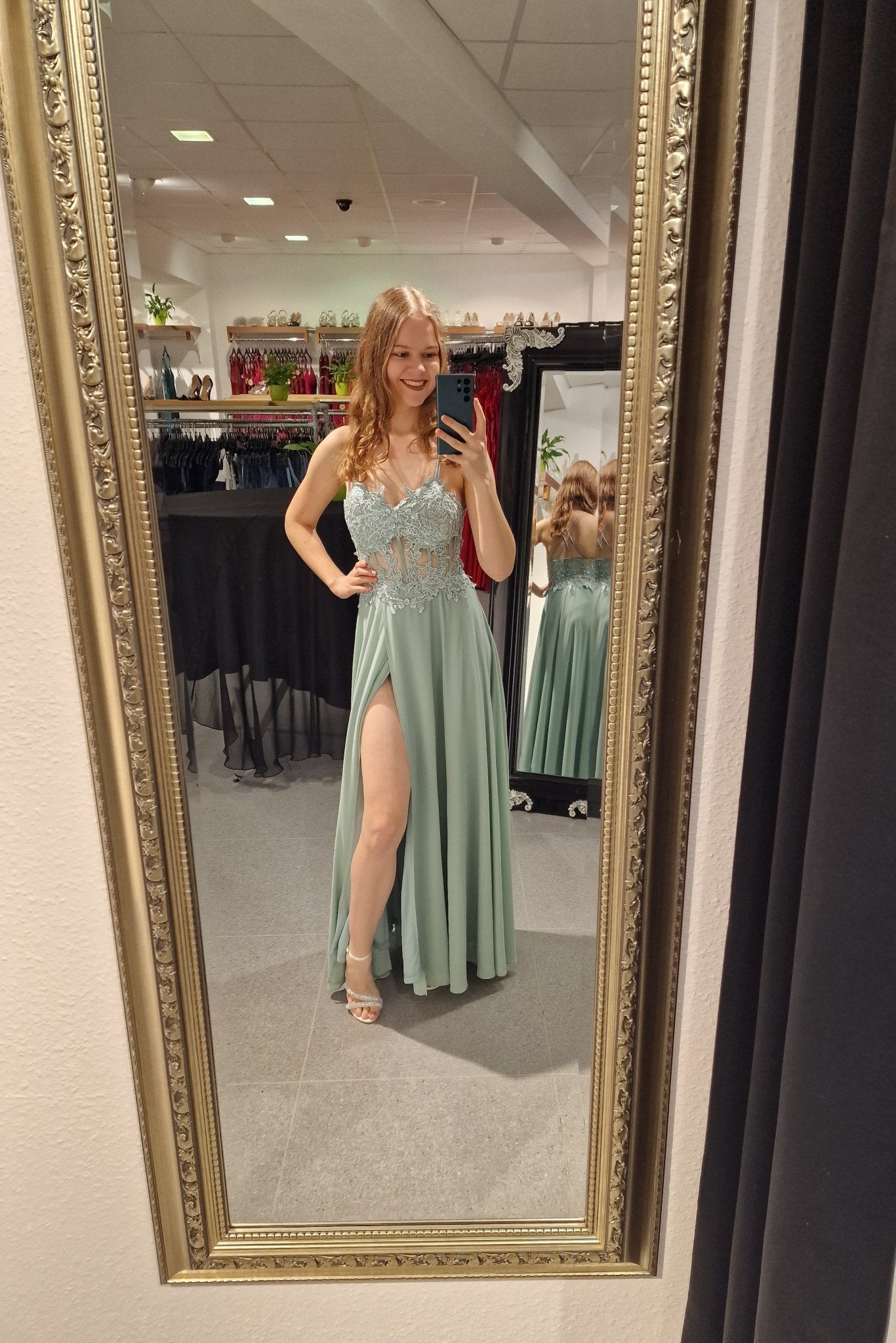 Abendkleid Nele, mint - Dein Kleiderladen