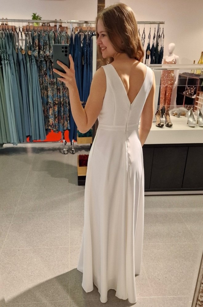 schlichtes Satinkleid - Dein Kleiderladen